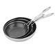 Vogue Tri-Shield Stainless Steel Frying Pan with Clad Coating 24cm