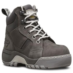 Dr Martens Opal 6 Eye Steel Toe Safety Boots Grey [Size UK 8/ EU 42]