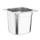 Vogue Stainless Steel Gastronorm Tray Set with Lids 1/6 (6 pack)
