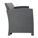 Bolero PP Armchair and Table Wicker Set Grey