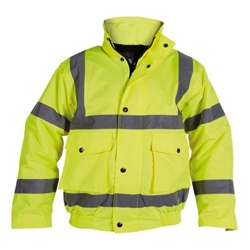 Proforce Class 3 High Visibility Bomber Jacket Yellow Large