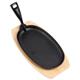 Olympia Cast-Iron Oval Sizzler Platter 240x140mm