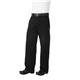 Chef Works Unisex Professional Series Chefs Trousers Black Herringbone M