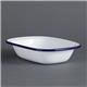 Olympia Enamel Pie Dishes Rectangular 180 x 135mm (6 Pack)