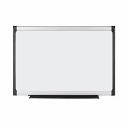 Bi-Office Provision Magnetic Whiteboard; Lacquered Steel Surface; Aluminium And Black Plastic Frame; 1800x1200mm