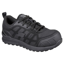 Skechers Work Bulklin Ayak S1 P ESD SRC Ladies Safety Trainer Black/Black [Size UK 6/ EU 39]