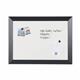 Bi-Office Kamashi Magnetic Whiteboard; Lacquered Steel Surface; MDF Frame With Black Finish; 600x450mm