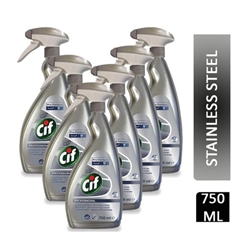 Cif Pro-Formula Stainless Steel and Glass Cleaner 750ml
