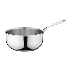 Vogue Stainless Steel & Aluminium Tri-Wall Flared Sauté Pan 200mm