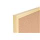 Bi-Office Pastel Cork Notice Board; 60x40cm; Cork Surface; Pastel Yellow-Lined MDF Frame