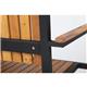 Bolero Steel & Acacia Armchair (Pack of 4)