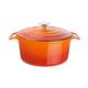 Vogue Orange Round Casserole Dish 4Ltr