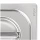 Vogue Heavy Duty Stainless Steel 1/6 Gastronorm Tray Lid