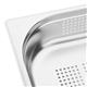 Vogue Stainless Steel Perforated 1/2 Gastronorm Tray 65mm