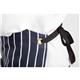 Whites Butchers Stripe Bib Apron with Pocket Blue/White