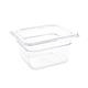Vogue Polycarbonate 1/6 Gastronorm Container 100mm Clear