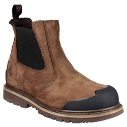 Amblers Safety FS225 S3 WR SRA Safety Chelsea Dealer Boot Brown [Size UK 8/ EU 42]