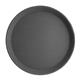 Olympia Kristallon Polypropylene Round Non-Slip Tray Black 406mm