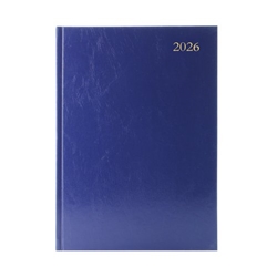 5 Star Desk Diary Day Per Page A5 Blue 2026 KFA51BU26