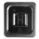 Vogue Polycarbonate 1/6 Gastronorm Lid Black