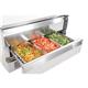 Polar U-Series Double Drawer Dual Temperature Counter Fridge Freezer 6xGN