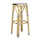 Bolero Parisian Style PE Rattan Bar Stools Black  (2 Pack)