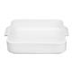 Olympia Whiteware Square Eared Roaster 260x225x50mm (2 pack)