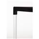 Black Square Table with Aluminium Legs 750mm