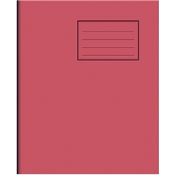 Centrol 8" x 6.5" (205x165mm) Notes Junior Exercise Books 48 Page 15mm Ruled RED Box 100 