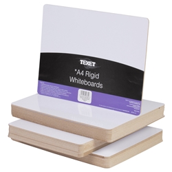 Texet A4 Rigid PLAIN Whiteboard Pack of 30