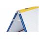 Bi-Office Schoolmate Desktop Magnetic Whiteboard Easel; 60x45cm; Dry-Wipe Lacquered Steel Surface; 4-Colour Aluminium Frame