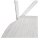 Bolero Manhattan Cross-Back Resin Chairs Limewash (4 Pack)