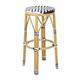 Bolero Parisian Style PE Rattan Bar Stools Black  (2 Pack)