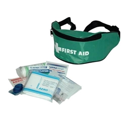 Aero 1 Person HSE First Aid Kit in Bum Bag with Face Shield