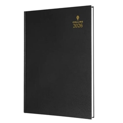 Collins 35 Desk Diary A5 Week to View 2026 Black 35.99-26 - 823309