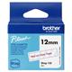 Brother 12mm Red on Clear Labelling Tape - BTAG132