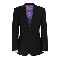 Brook Taverner Sophisticated Avalino Tailored Fit Single Breasted Jacket Black 50 Regular 5647D