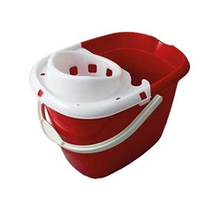 Janit-X 15 Litre Colour Coded Mop Bucket Red - PACK (10)