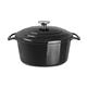 Vogue Black Round Casserole Dish 4Ltr