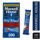 Maxwell House Mild Instant Coffee Box of 200 Sticks - PACK (4)