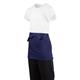 Whites Short Bistro Apron Navy Blue
