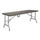 Bolero Rattan Rectangular Centre Folding Table Brown 6ft