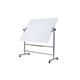 Bi-Office Glass Magnetic Revolving Whiteboard; Chrome Structure; 1500x1200mm