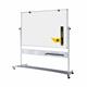 Bi-Office Evolution Revolving Whiteboard; Double-Sided Ceramic Surface; Aluminium Structure With Grey Details; 150x120cm