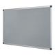 Bi-Office Fire Retardant Notice Board; Grey Felt Surface; Aluminium Frame; 1800x1200mm