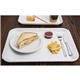Olympia Kristallon Polypropylene Fast Food Tray White Medium 415mm