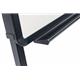 Bi-Office Classic Footbar Non-Magnetic Flipchart Easel; Dry-Wipe Surface; Black Aluminium Frame; 700x1000mm