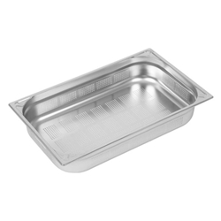 Vogue Heavy Duty Stainless Steel Perforated 1/1 Gastronorm Tray 100mm