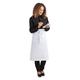 Whites Bistro Apron Polycotton White 900x800mm