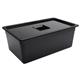 Vogue Polycarbonate 1/1 Gastronorm Container 200mm Black